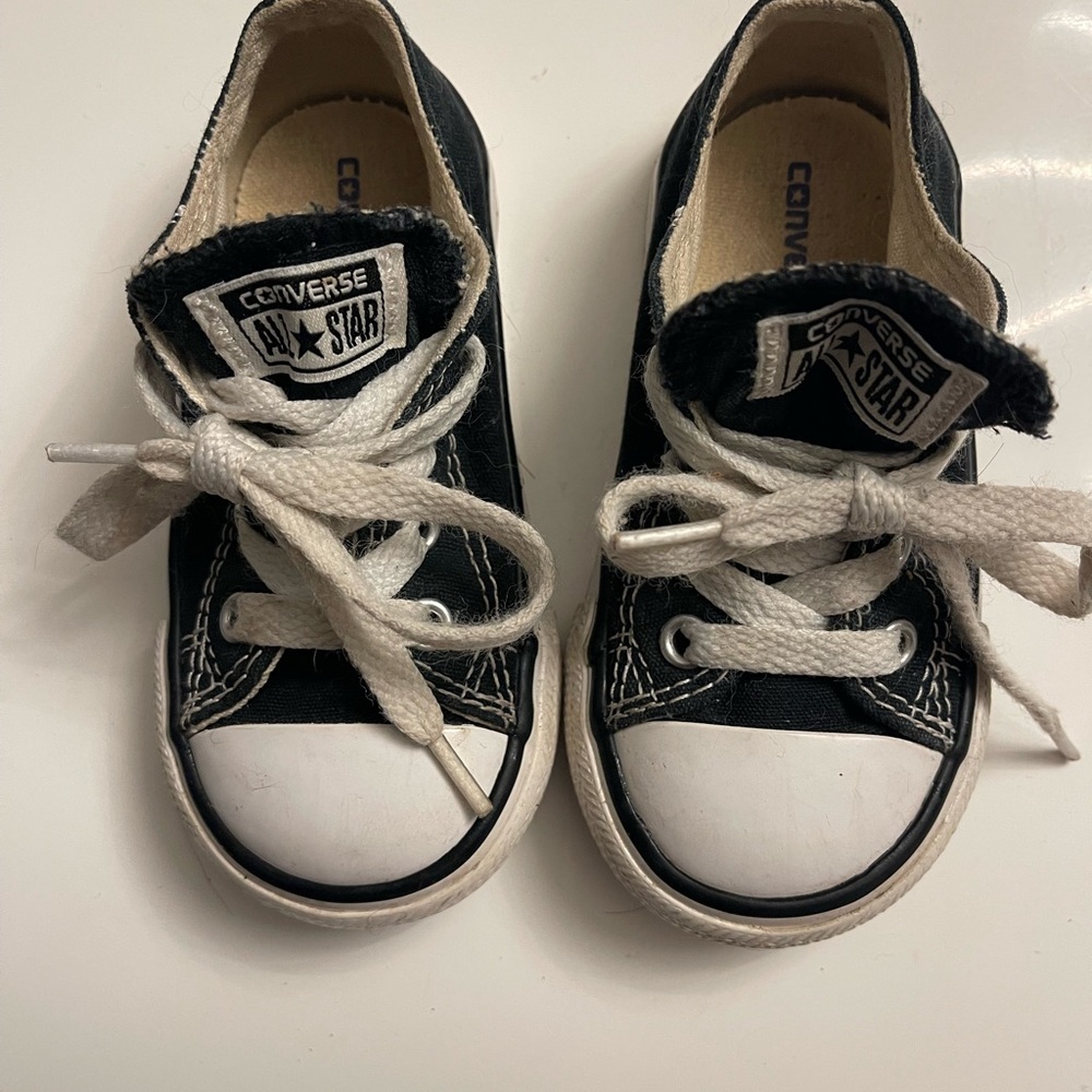 Converse Kids Black and White Sneakers